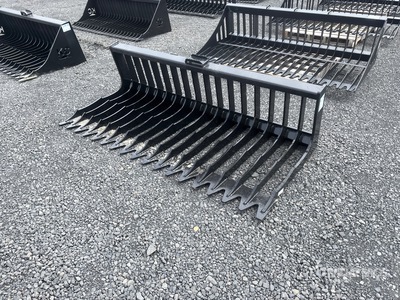 Kit Containers QT-SB-L76-V3 76 in Skeleton 3/4 In. Skid Steer Bucket