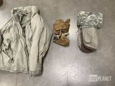 (11) Extreme Cold Weather Mitten Sets, (1) Parka & Assorted Items