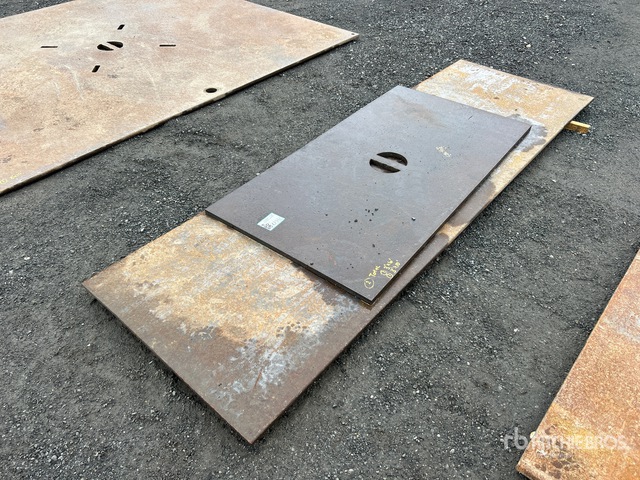 Quantity of (2) 3 ft x 6 ft Road Steel Plates