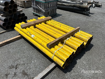 Quantity of (30) 7 ft Bollard Barrera