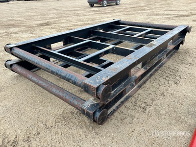 Quantity of (2) Steel 6 ft x 9 ft 9 in Container Skid