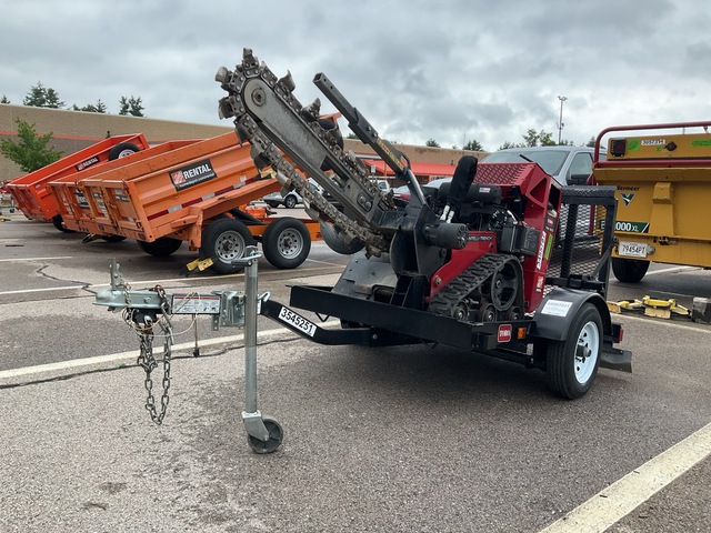 2022 Toro TRX-300 Tracked Trencher w/ 2022 Teske Trailer