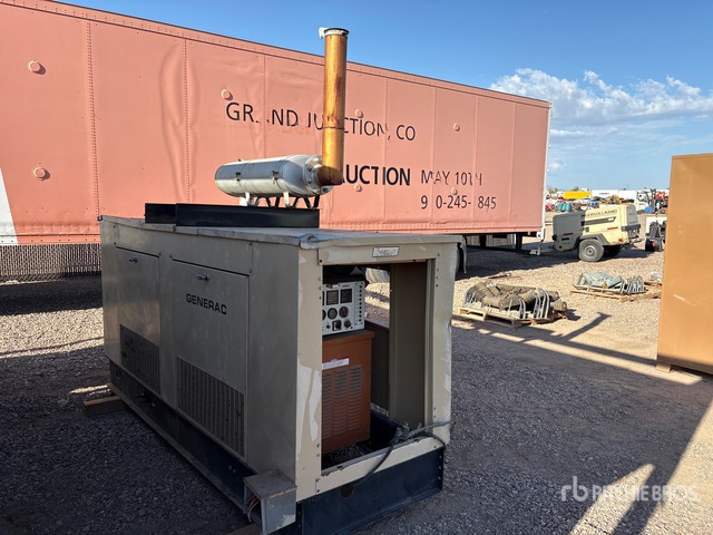 1993 Generac 93A04257-7 100 kVA Skid-Mounted Generator Set