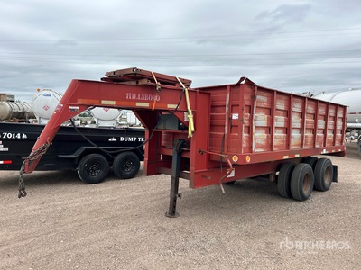 1998 Hillsboro T/A Gooseneck Dump Utility Trailer