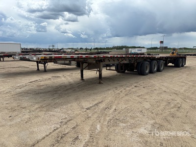 2011 Doepker 32 ft Super B-Train Lead مقطورة مسطحة