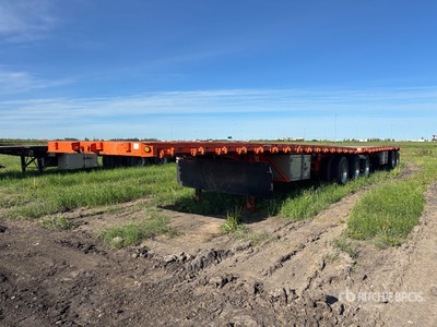 2015 Manac 32 ft Super B-Train Lead Flatbed Trailer