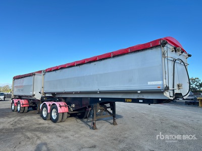 2009 Tefco Bogie/A B-Double Combination Remolque banera