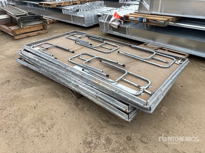 Quantity of (6) 4 ft x 8 ft Metal Table