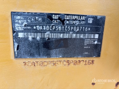 2012 Cat CP56 Padfoot Drum Compactor