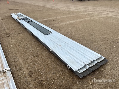 Quantity of (38) 30 ft Corrugated Steel Roofing (Unused)