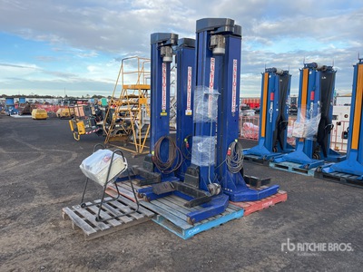 Quantity of (4) IME-Autolift ESH3041 4 Post 4.8 ton Portable Voertuighefbrug