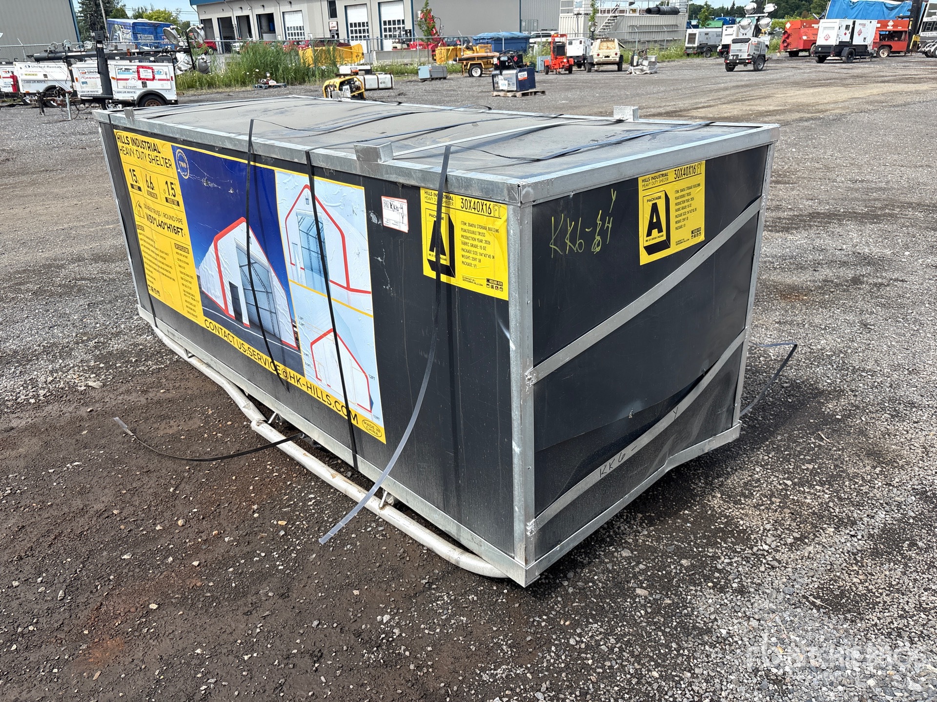 2026 HIlls Industrial 403016 30 ft x 40 ft x 16 ft Storage Building (Unused)