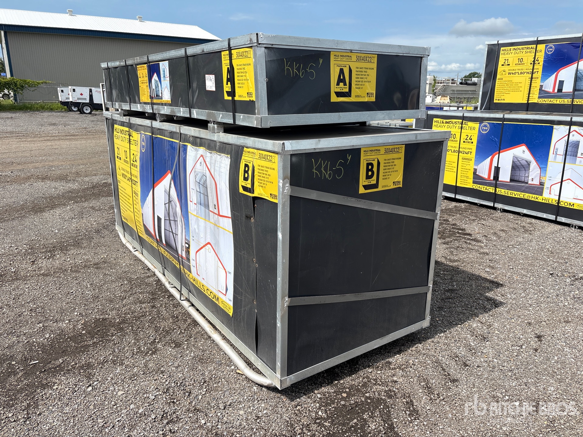 2026 HIlls Industrial 403022 30 ft x 40 ft x 22 ft Storage Building (Unused)