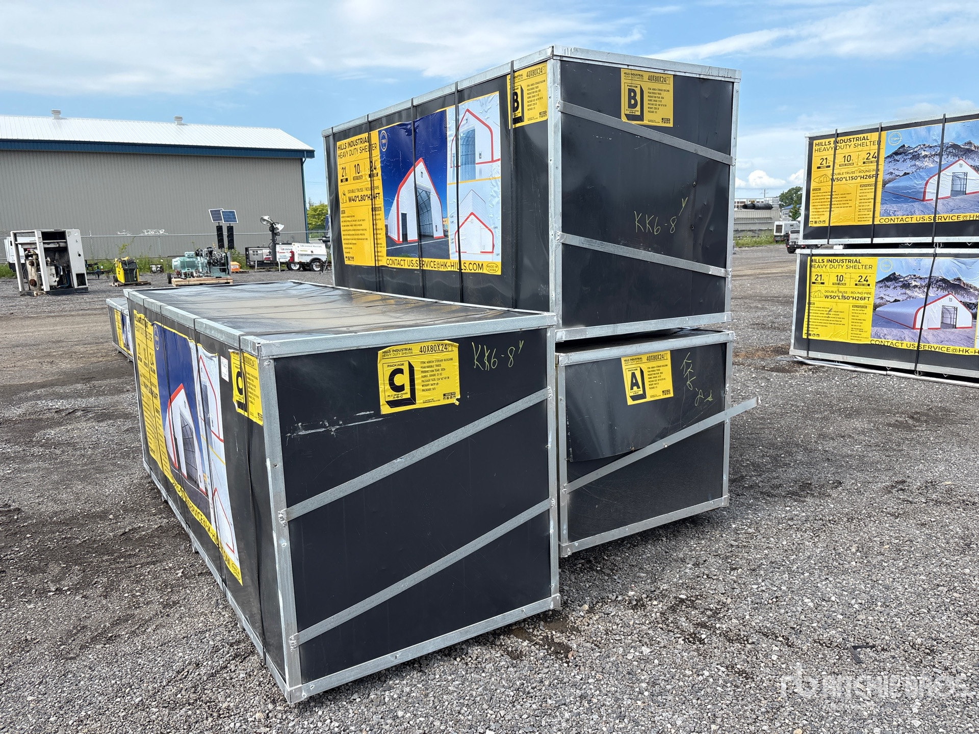 2026 HIlls Industrial 804024 40 ft x 80 ft x 24 ft Storage Building (Unused)