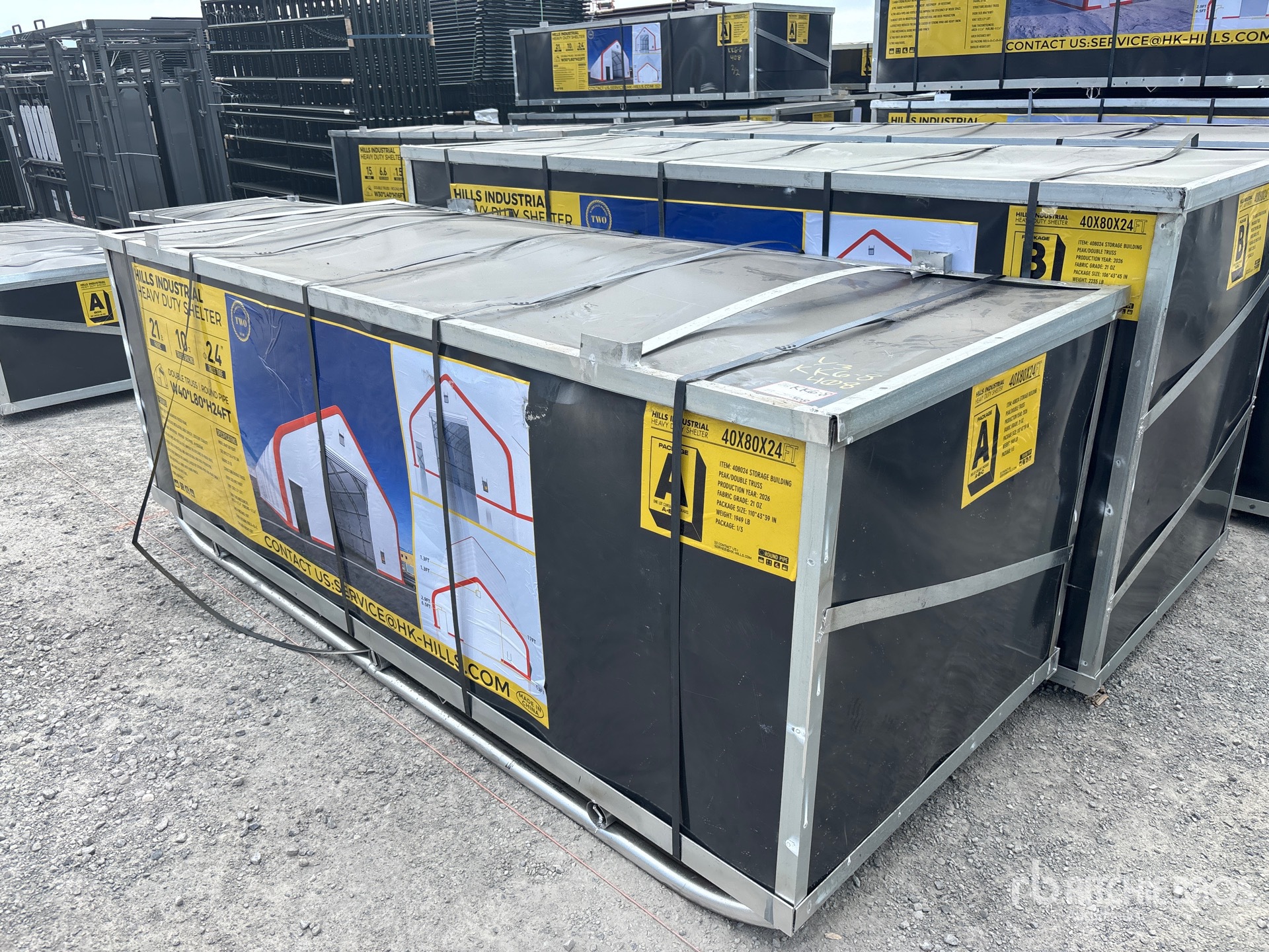 2026 HIlls Industrial 804024 40 ft x 80 ft x 24 ft Storage Building (Unused)