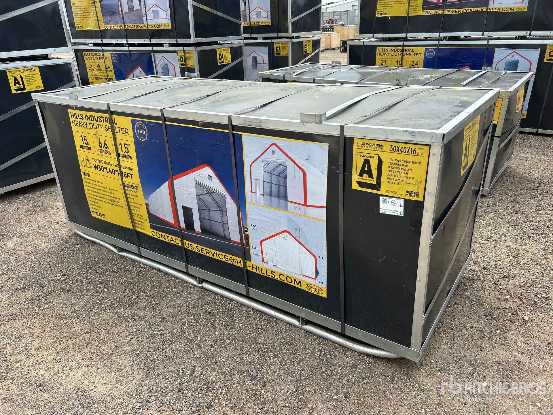 2026 HIlls Industrial 403016 30 ft x 40 ft x 16 Ft Storage Building (Unused)
