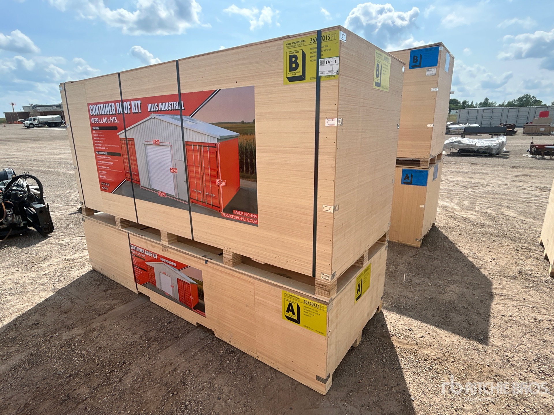 2026 HIlls Industrial 36 ft x 40 ft x 13 Ft Container Shelter (Unused)