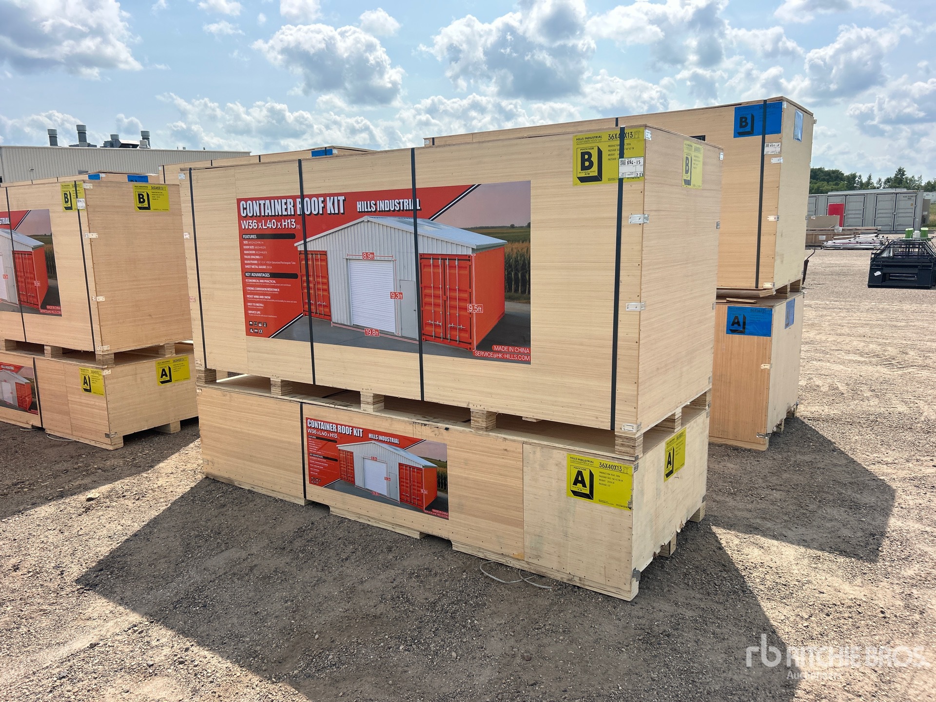 2026 HIlls Industrial 40 ft x 36 ft x 13 Ft Container Shelter (Unused)