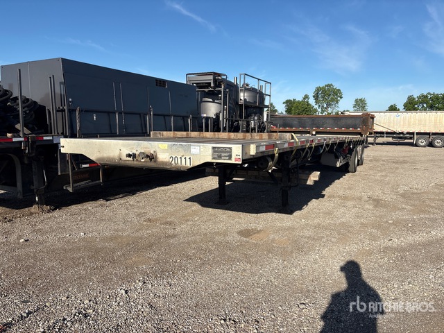 2020 Transcraft 40000 lb 48 ft T/A Spread Axle Flatbed Trailer