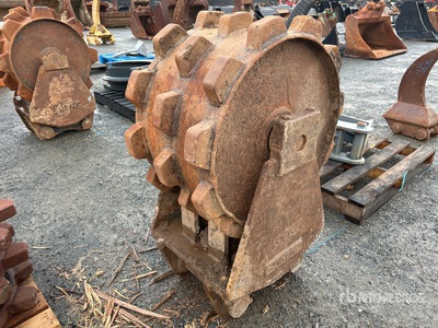 Titan 440 mm Q/C Excavator Compaction Wheel