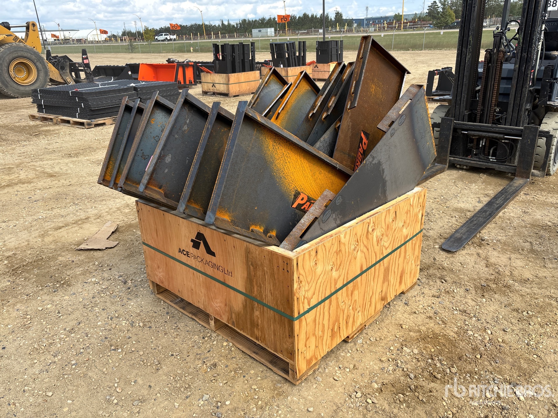 Quantity of (15) 2026 PABREAK UAP28 45 in Skid Steer Attachment Mounting Plate (Unused)