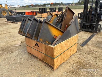 Quantity of (15) 2026 PABREAK UAP28 45 in Skid Steer Attachment Mounting Plate (Unused)