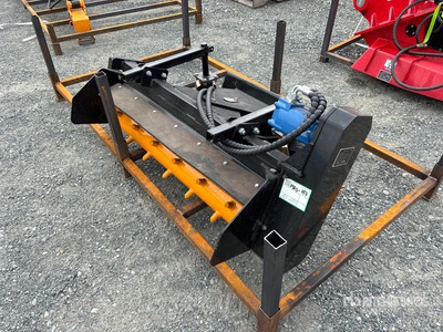 2026 GIYI GY-LPR42 46 in Mini Skid Steer Power Rake (Unused)