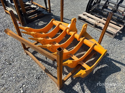 2026 GIYI 48 in Excavator Rake - Fits Cat 307 (Unused)
