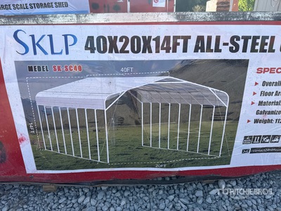 2026 SKLP SK-SC40 48FTx 30FTx 17FT Large Scale Storage Shed Tents and Tent Components (Unused)