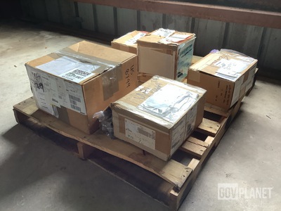 (16) Straight Fittings, (13) Sleeve Bushings, (1) Motor & Assorted Items