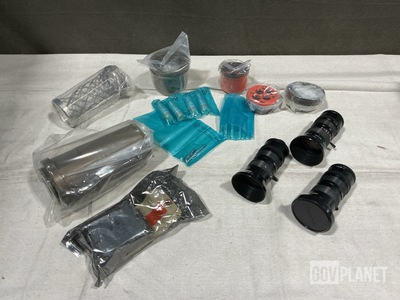 (1) Switch Indicator, (4) Connector Kits, (8) TV Lenses & Assorted Items