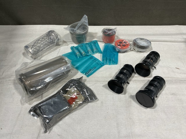 (1) Switch Indicator, (4) Connector Kits, (8) TV Lenses & Assorted Items
