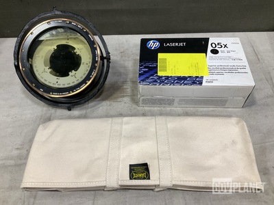 (13) Toner Cartridges, (1) Compass, (8) Tote Bags & Assorted Items