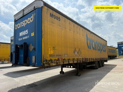 2018 Kogel S24-1 C6V 5J11 SN 24 Tri/A Zijtrailer met gordijn