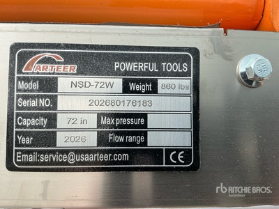 2026 ARTEER NSD-72W 72 in 3-Point & Skid Steer Seeder (Unused)