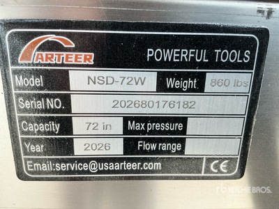 2026 ARTEER NSD-72W 72 in 3-Point & Skid Steer Seeder (Unused)