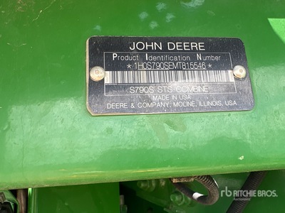 2021 John Deere S790 4x4 Cosechadora