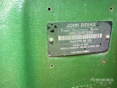 2021 John Deere 8R 370 4WD Tractor