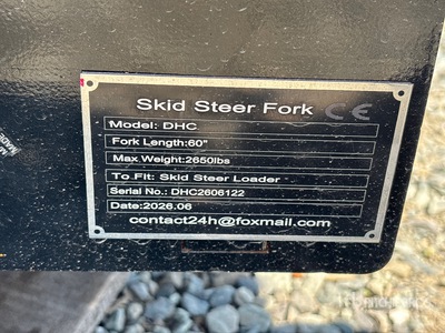 2026 GIYI GY-DHC 59 in Skid Steer Forks (Unused)