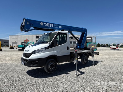 2022 CTE MP 24C 21 m on 2022 Iveco 35S14 Bucket Truck