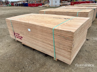 Quantity of (80) 4 ft x 8 ft 3/8 in CSP/DFP No Stamp Compensato