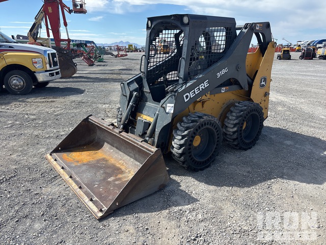 2017 John Deere 318G Skid Steer Loader