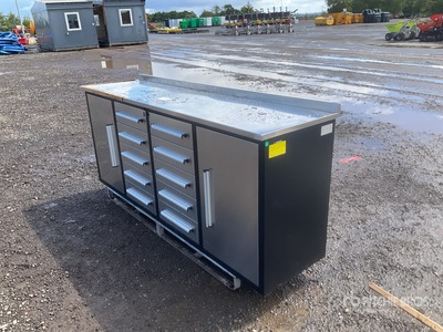 7ft-10d-2-01b-01 2200 mm 10-Drawer Tool Cabinet (Unused)