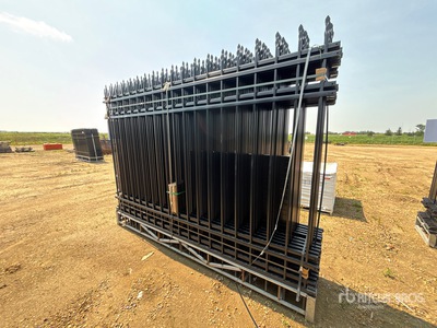 Quantity of (20) Canex 10 ft x 7 ft Powder Coated Wrought Iron Ogrodzenie (Unused)