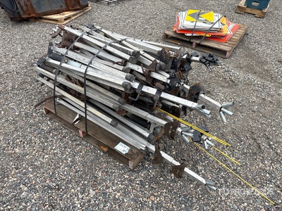 Quantity of Aluminum Tri-Pod Road Sign Stands