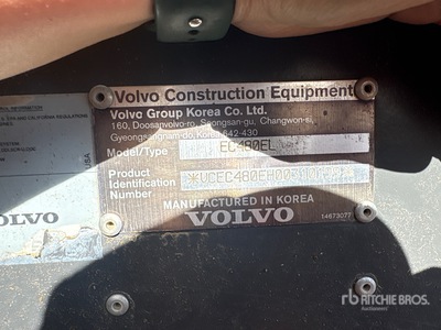 2015 Volvo EC480EL Tracked Excavator
