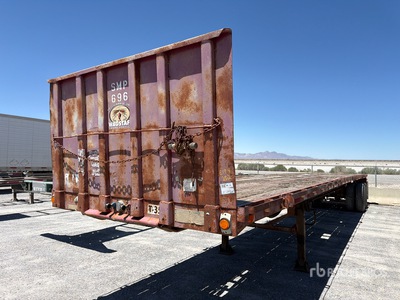 1990 Trailmobile 45 ft T/A Flatbed Trailer