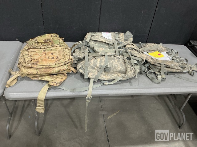 (3) Medium Rucksacks, (28) Large Field Pack Sets & Assorted Items