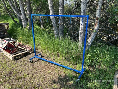 Paint Rack With Wheels & Hangers