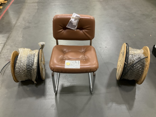 (1) Chair & (5) Rolls of Electrical Cable